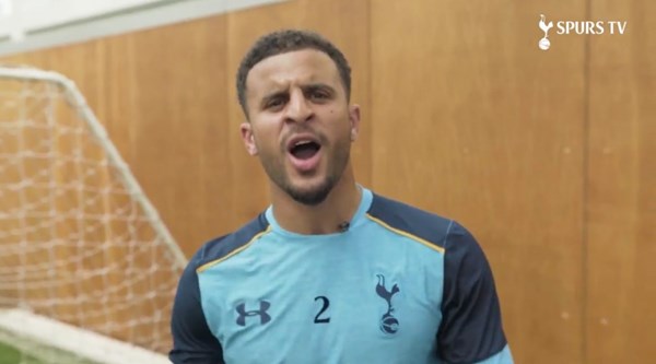 Kyle Walker singing the Champions League anthem is a thing of unorthodox beauty