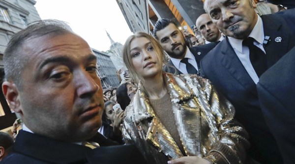 Model Gigi Hadid defends her actions after being lifted off the ground by celebrity prankster
