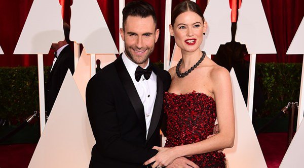 Behati Prinsloo shares adorable photo her beautiful new baby lying on Adam Levine’s chest