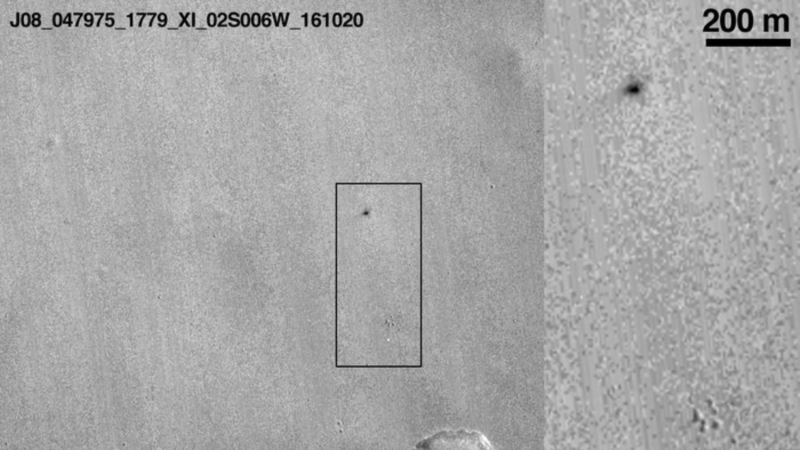 Mars Probe Crash Site Photographed