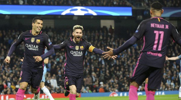 Lionel Messi just can’t get enough of scoring against English teams in the Champions League