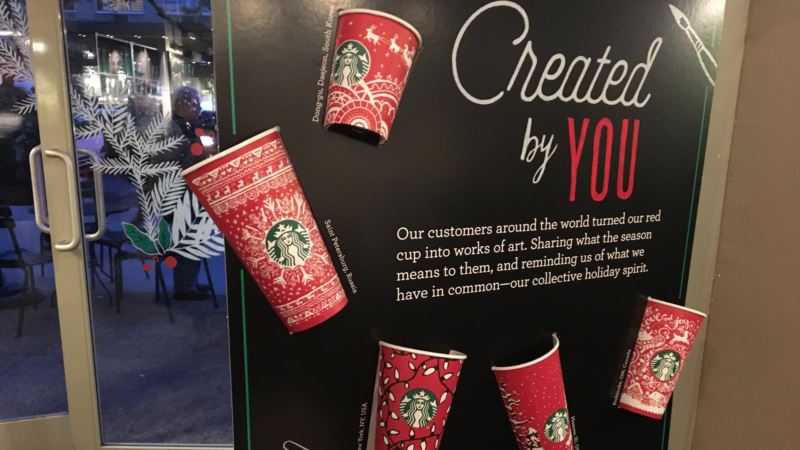 Starbucks’ Customer-designed Holiday Cups Debut