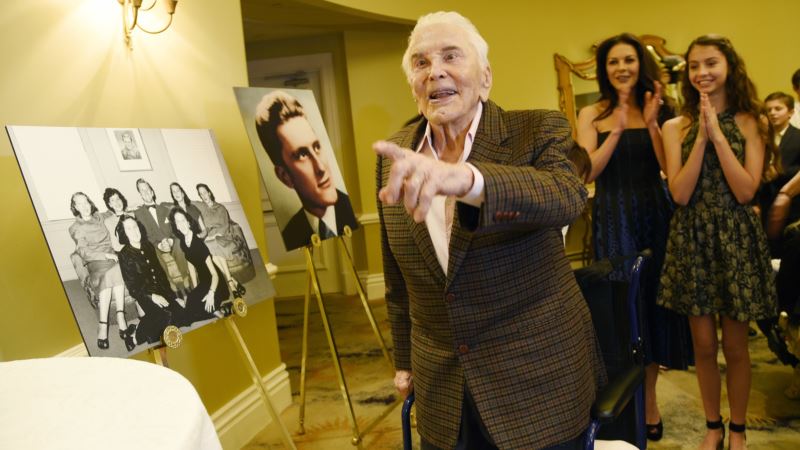 Actor Kirk Douglas Celebrates 100 with Family, Friends