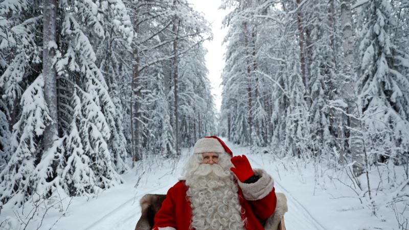 Meeting Santa in Lapland