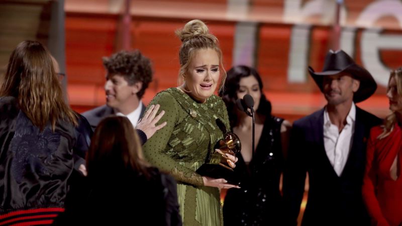 Adele Wins Album, Record, Song of the Year at Grammys