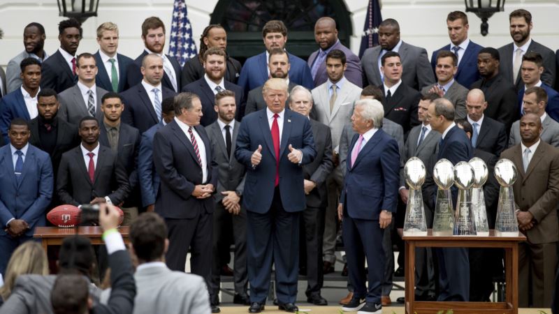 NFL Super Bowl Champion New England Patriots Visit White House