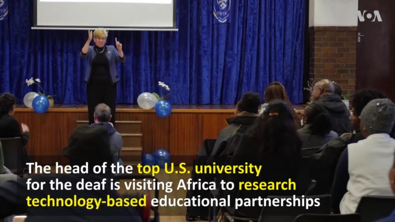 Head of Top US University for the Deaf Visiting Africa