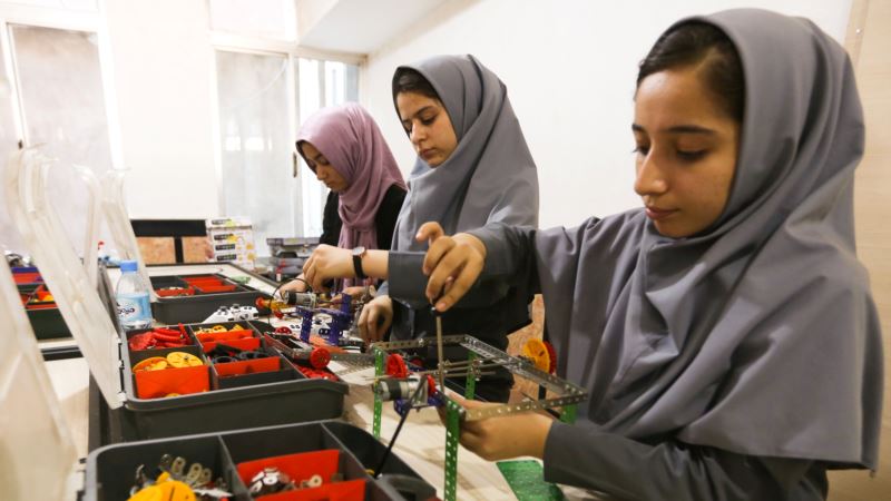 At First Denied Visas, Afghan Girls’ Robotics Team Arrives in US
