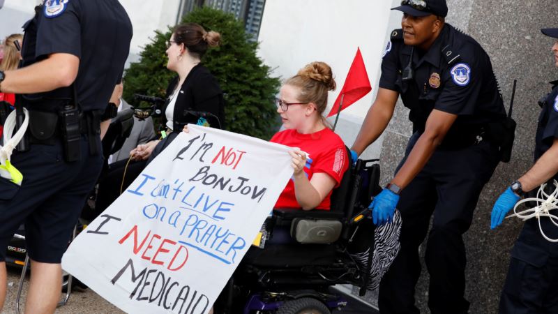 Protests Disrupt Hearing on Republican Health Care Bill