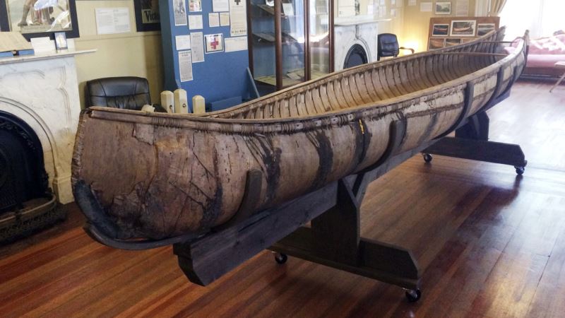 Maine Museum Displays One of Oldest Native American Birch-bark Canoes