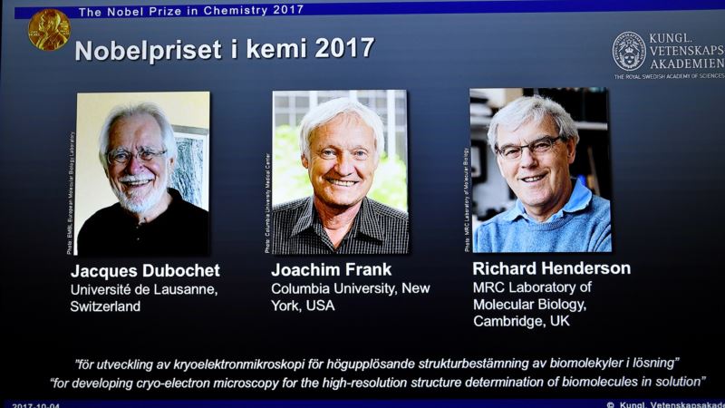 Dubochet, Frank and Henderson Awarded Nobel Prize in Chemistry