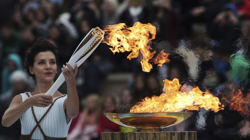 Olympic Flame Arrives in South Korea for 2018 Winter Games