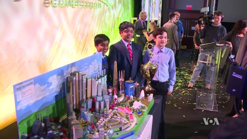 Middle-School Engineering Students Compete to Design City of the Future