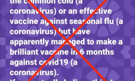 The Infodemic: COVID-19 Isn’t ‘Normal Flu Virus’