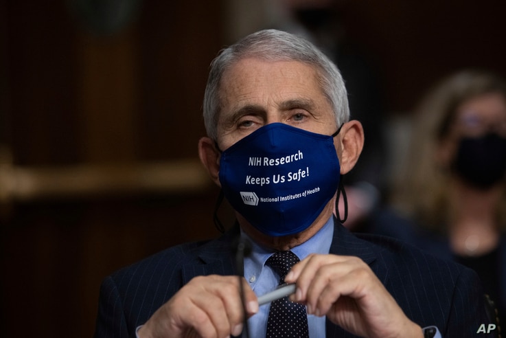 Dr. Anthony Fauci, Director of the National Institute of Allergy and Infectious Diseases, listens during a Senate Senate Health, Education, Labor, and Pensions Committee Hearing on the federal government response to COVID-19 Capitol Hill, Sept. 23, 2020.