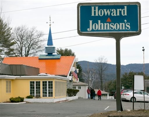 In this April 8, 2015 photo, customers walk into Howard Johnson's Restaurant in Lake George, New York.