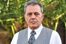 A photo of Jamshid Sharmahd,  an Iranian-American broadcaster based in Los Angeles, shared on Wikimedia Commons.