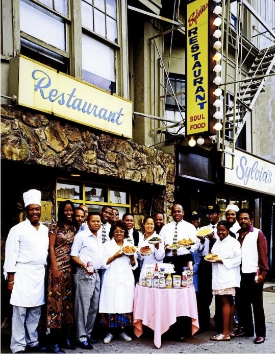 The staff of Sylvia’s in Harlem in 1980. (Carol M. Highsmith, Library of Congress)