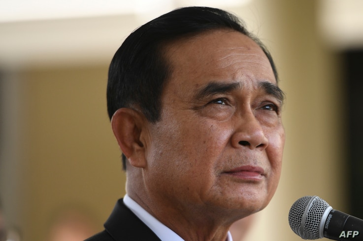 Thailand's Prime Minister Prayut Chan-O-Cha attends a signing ceremony for the agreement to purchase AstraZeneca's potential…