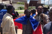 Haiti protest