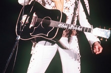 FILE - A 1973 photo shows Elvis Presley in concert. 