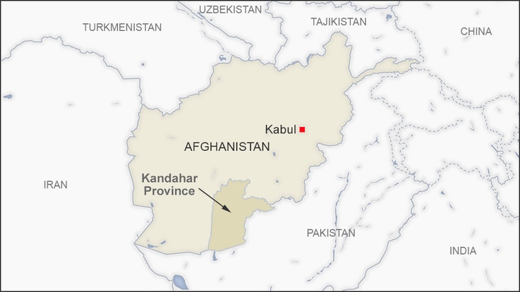 Map of Kandahar Afghanistan